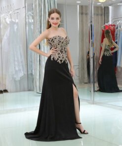 black evening gown 0511-03