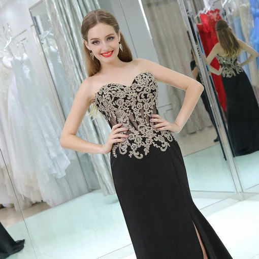 black evening gown 0511-06