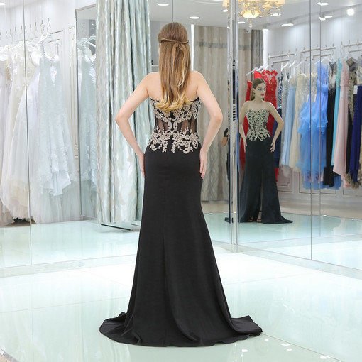 black evening gown 0511-07