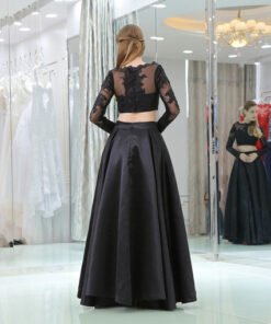 black evening gown 0521-02
