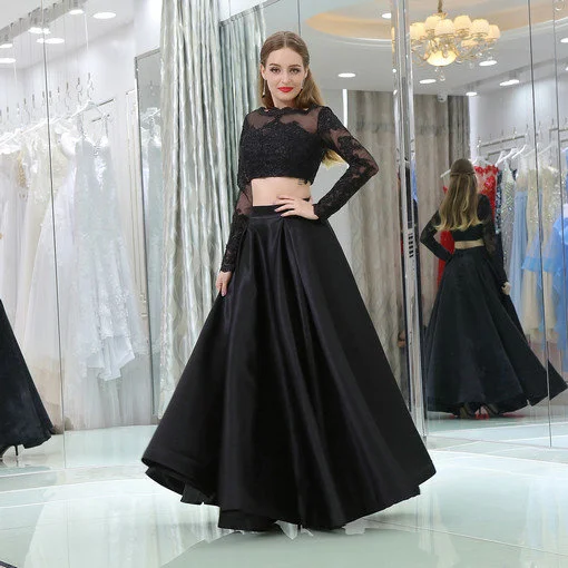 black evening gown 0521-03