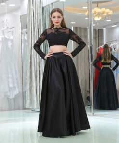 black evening gown 0521-06