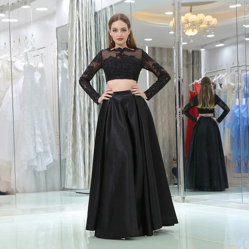 black evening gown 0521-06