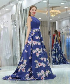 blue evening gown 0515-03