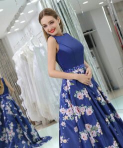 blue evening gown 0515-05