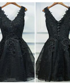 cocktail dress black-0402-01