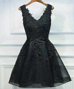 cocktail dress black-0402-03