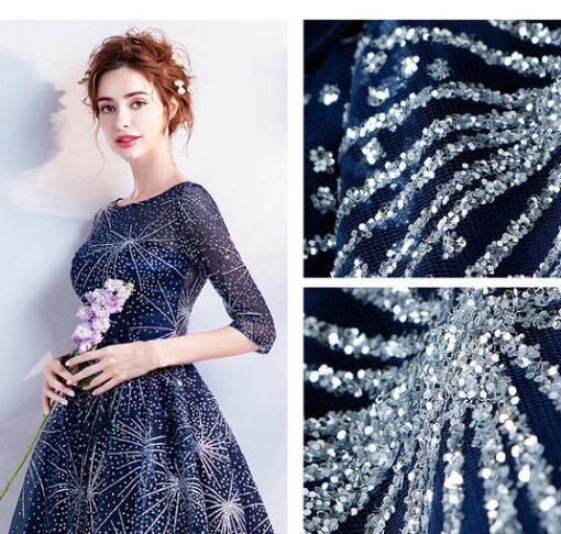 cocktail dress blue 0499-03