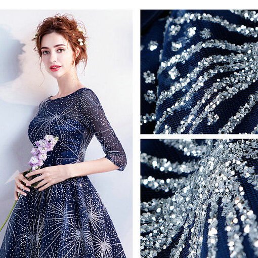 cocktail dress blue 0499-03