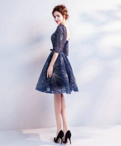 cocktail dress blue 0499-06