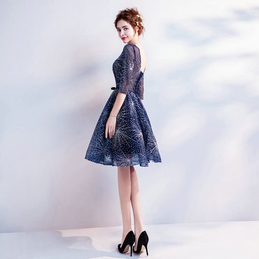 cocktail dress blue 0499-06