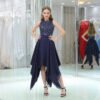 dark blue cocktail dress 0523-06