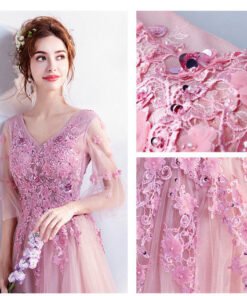 evening dress long sleeve 0501-02