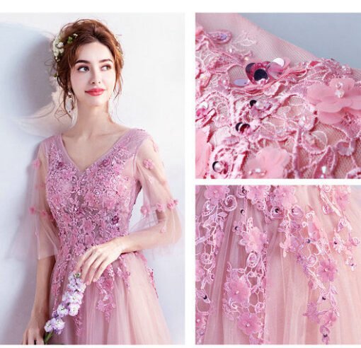 evening dress long sleeve 0501-02