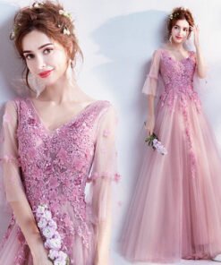 evening dress long sleeve 0501-05