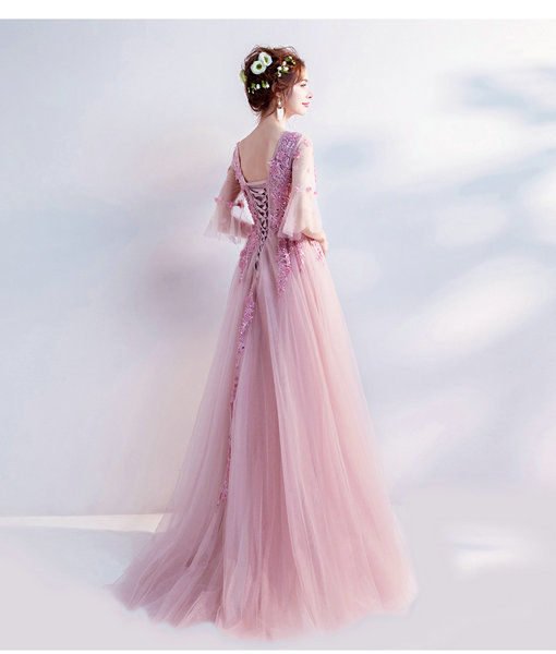 evening dress long sleeve 0501-07
