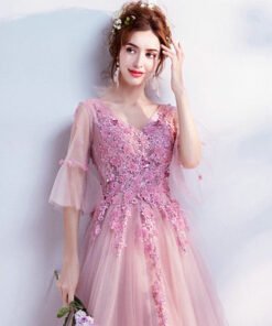evening dress long sleeve 0501-08