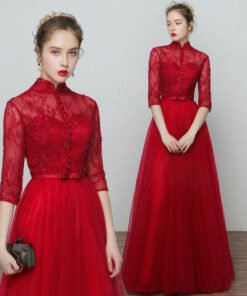 evening dress w sleeves-0407-01