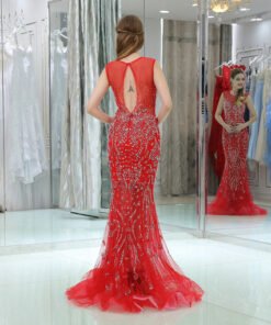 evening gown red 0510-04