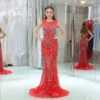evening gown red 0510-05