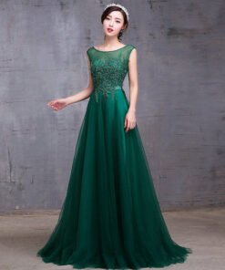 green evening dress-0466-03