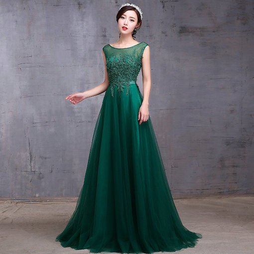 green evening dress-0466-03