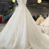 Affordable Haute Couture Wedding Dress Floor Length Train