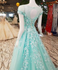 haute couture green dress 0491-03
