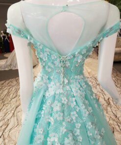 haute couture green dress 0491-05