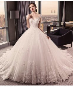 lace wedding dress-387-05