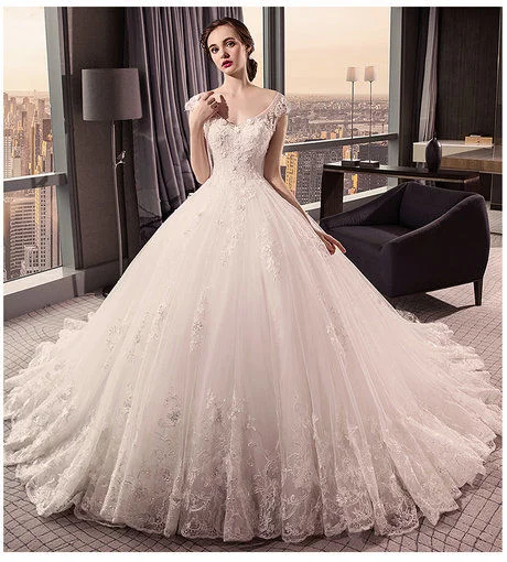 lace wedding dress-387-05