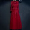 long sleeve evening dress0447-04