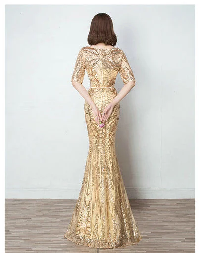 mermaid evening dress-0404-01