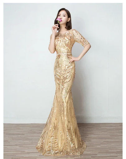 mermaid evening dress-0404-02