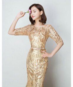 mermaid evening dress-0404-03