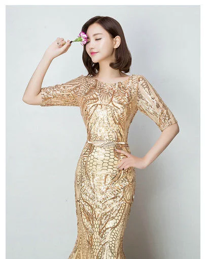 mermaid evening dress-0404-03