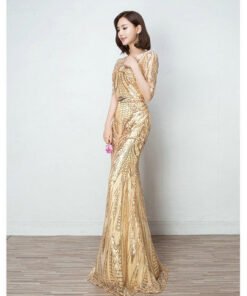 mermaid evening dress-0404-04