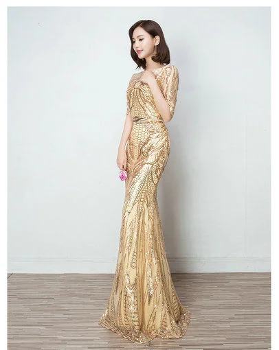 mermaid evening dress-0404-04