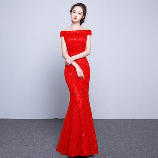mermaid evening dress-0444-03