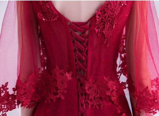 mermaid evening dress red 0500-01