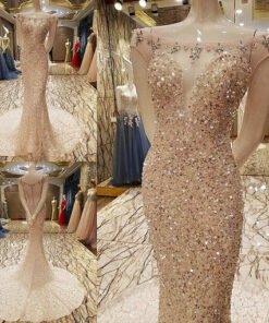 mermaid evening gown 0508-01