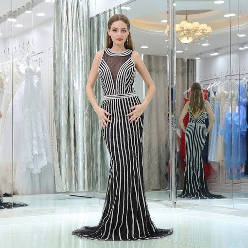 mermaid evening gown 0520-05
