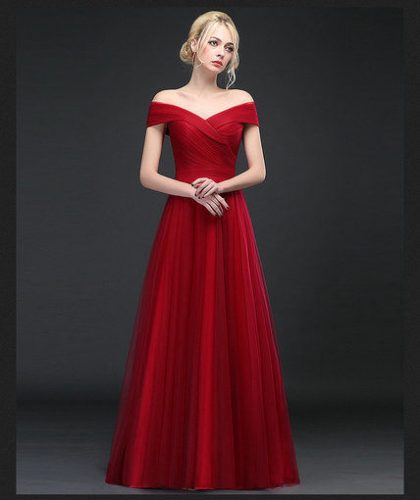 Prom Dress Evening Gown Long Red Prom Dresses main image 0