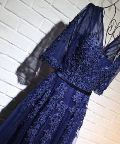 prom dress blue-396-03