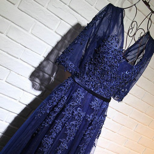 prom dress blue-396-03