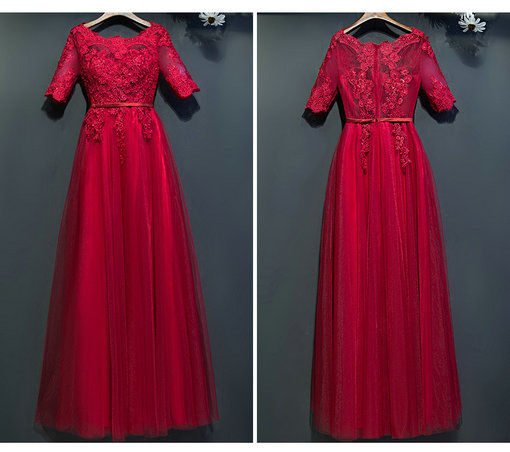 red evening dress-0422-02