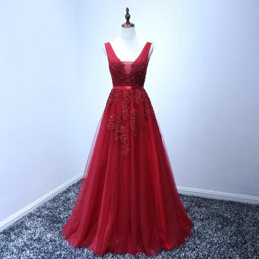red evening dress-0462-01
