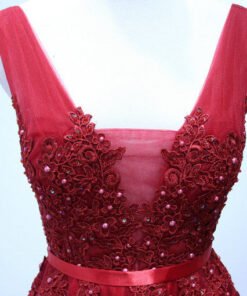 red evening dress-0462-02