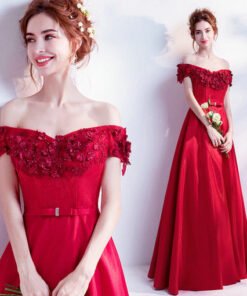 red evening gown 0503-04
