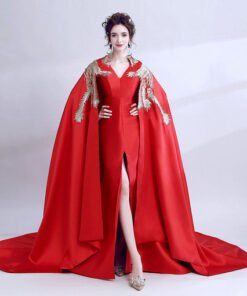 red evening gown 0507-03